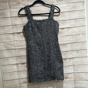 Women's dress with sparkly detail. Black / white multi color